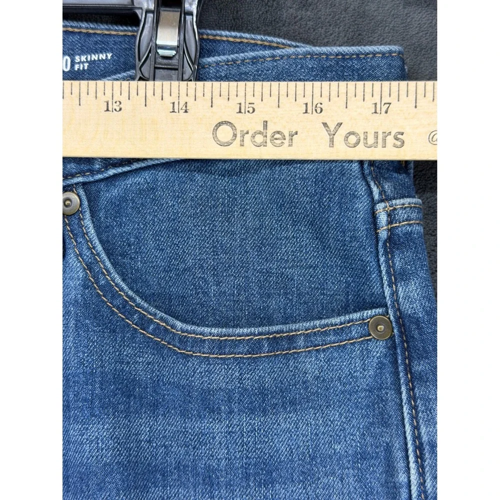 Banana Republic Travel Stretch Jeans Mens 33x30 Skinny Fit Mid Blue‎ 875021-01